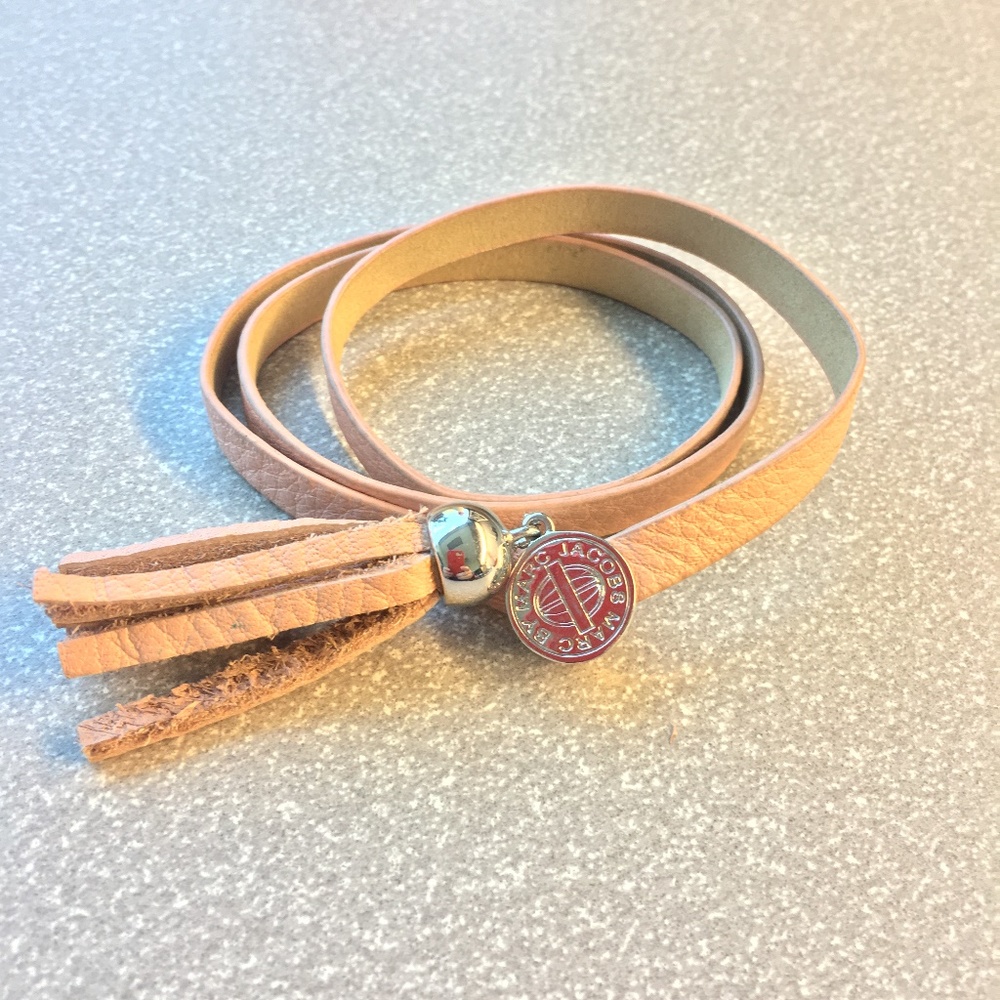 Marc Jacobs Light Pink wrap bracelet with tassle